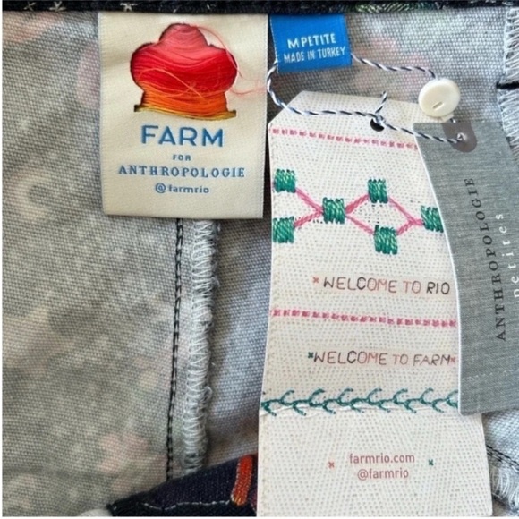 Farm Rio Anthropologie Amorina Utility Pants NWT - Picture 9 of 10